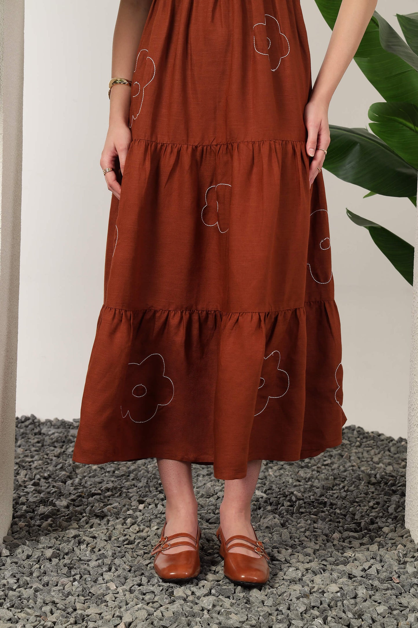 Alba Maxi Dress Brown