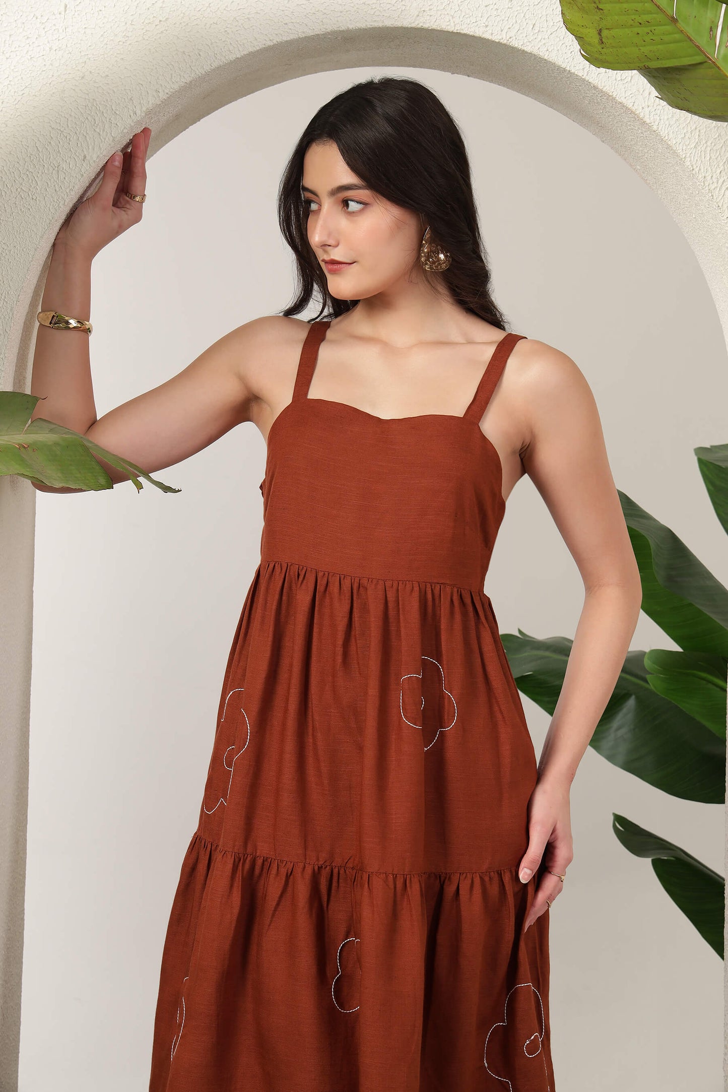 Alba Maxi Dress Brown