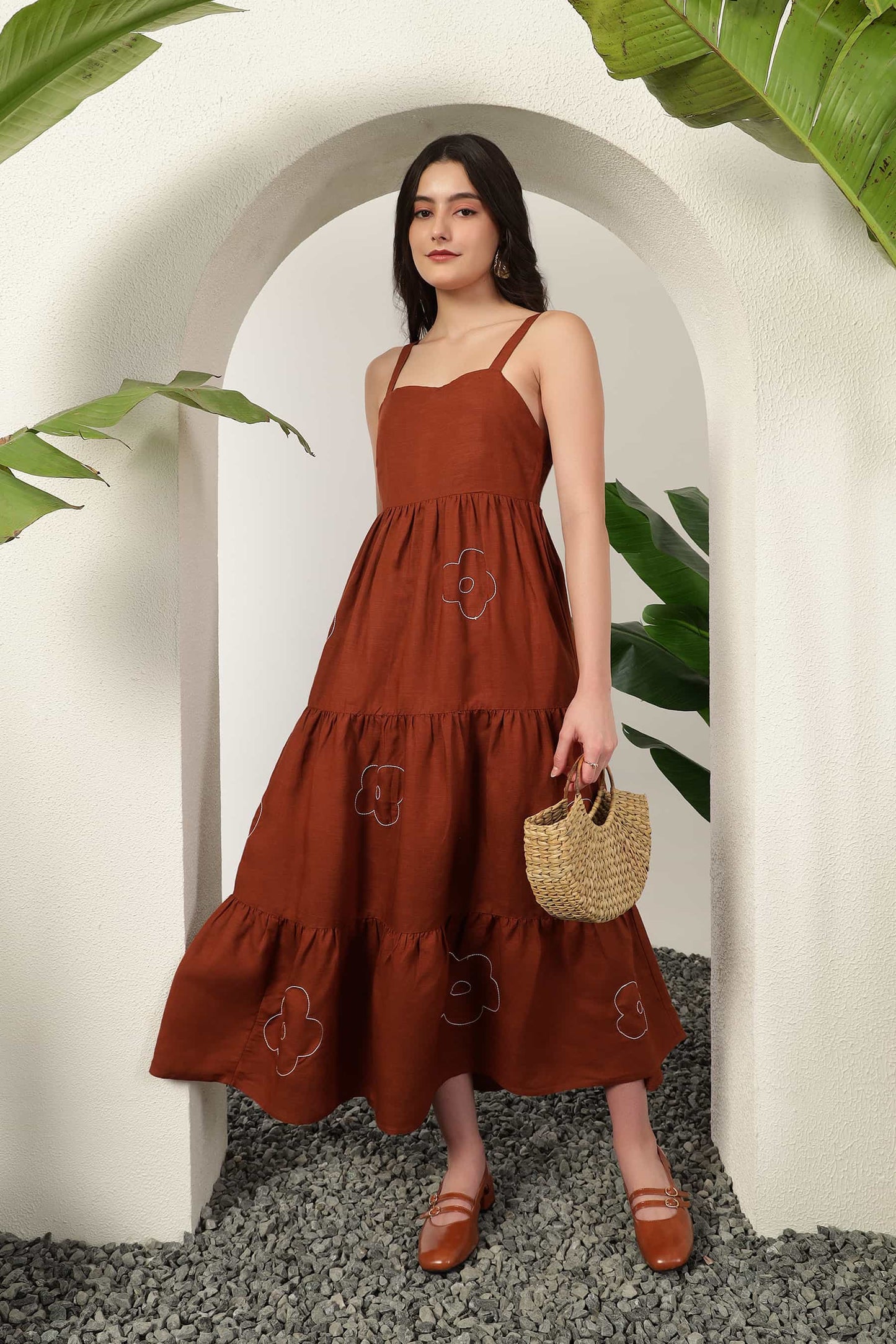 Alba Maxi Dress Brown