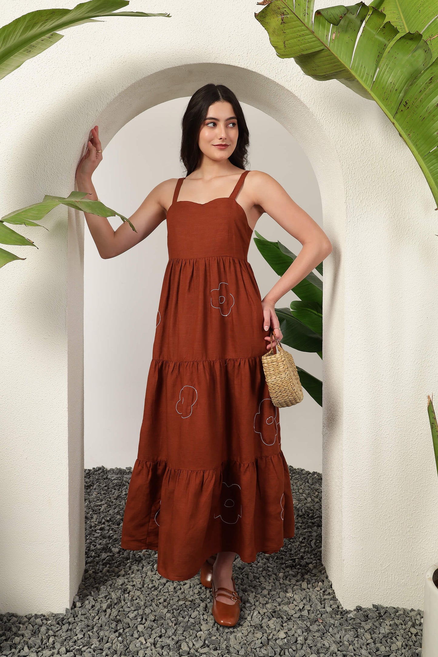 Alba Maxi Dress Brown
