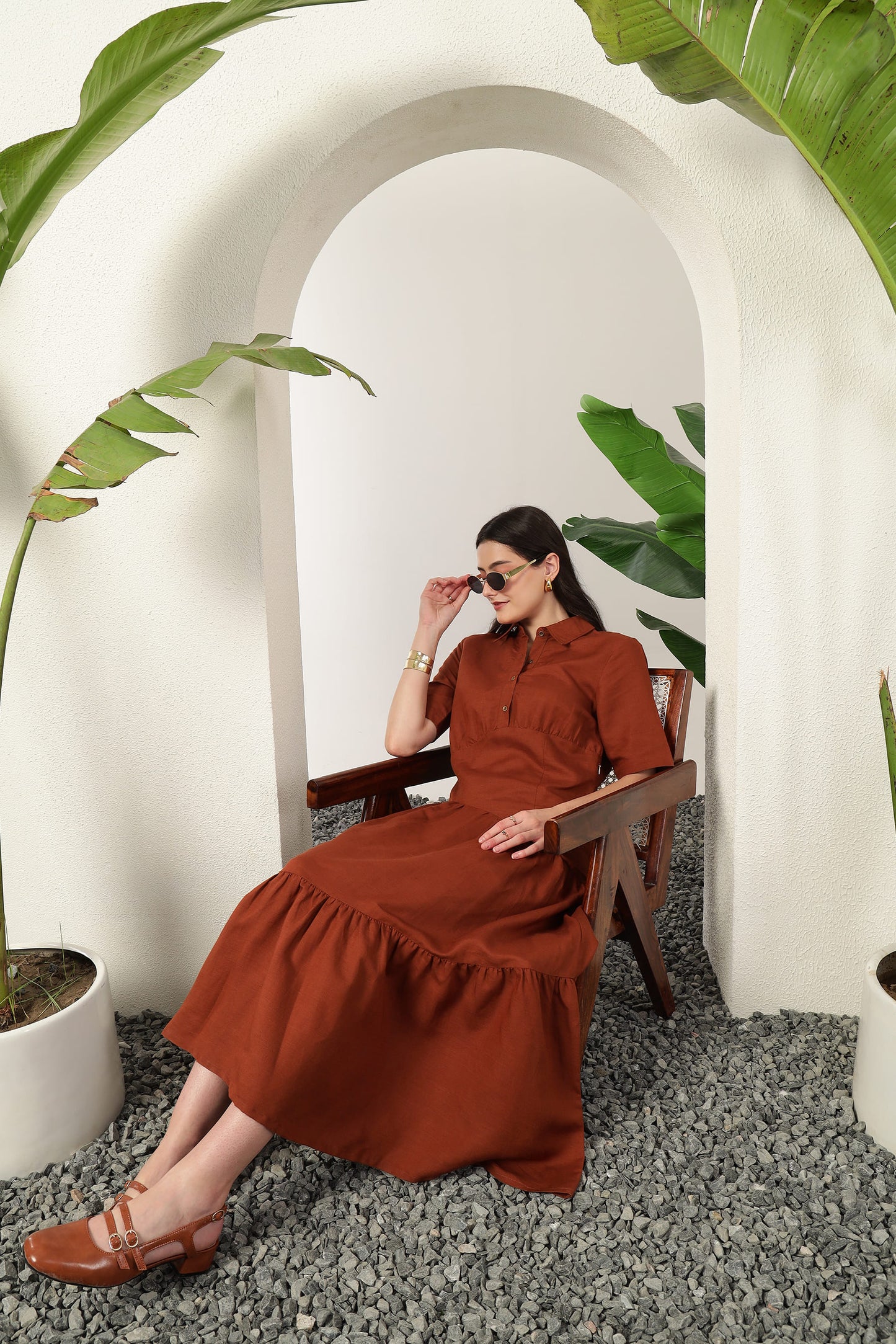 Nysa Dress Brown