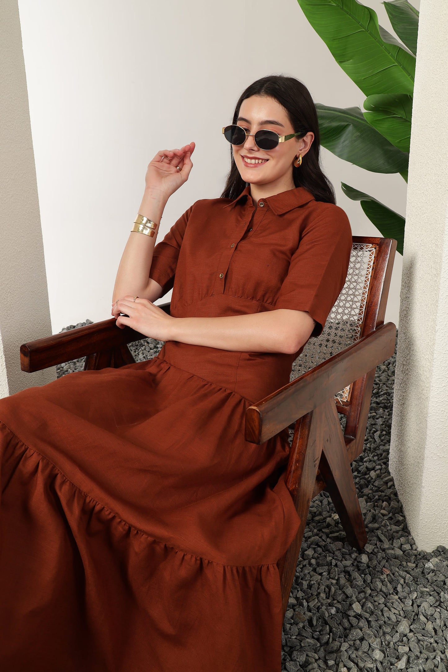 Nysa Dress Brown
