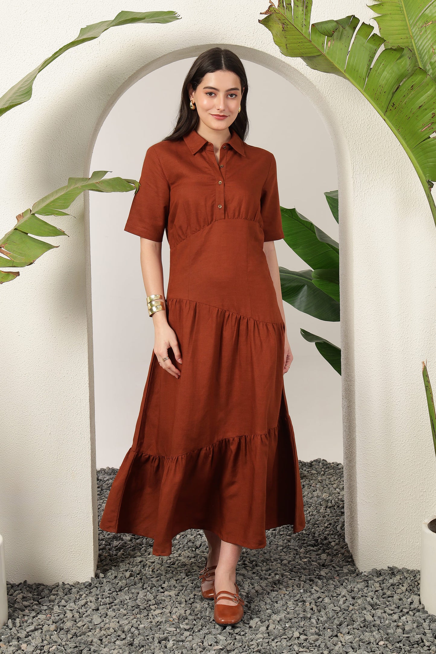 Nysa Dress Brown