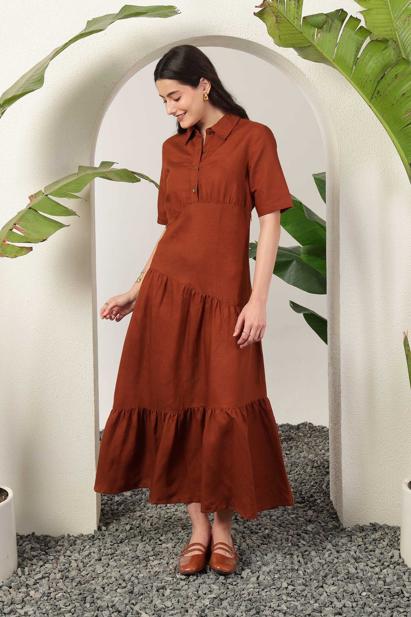 Nysa Dress Brown