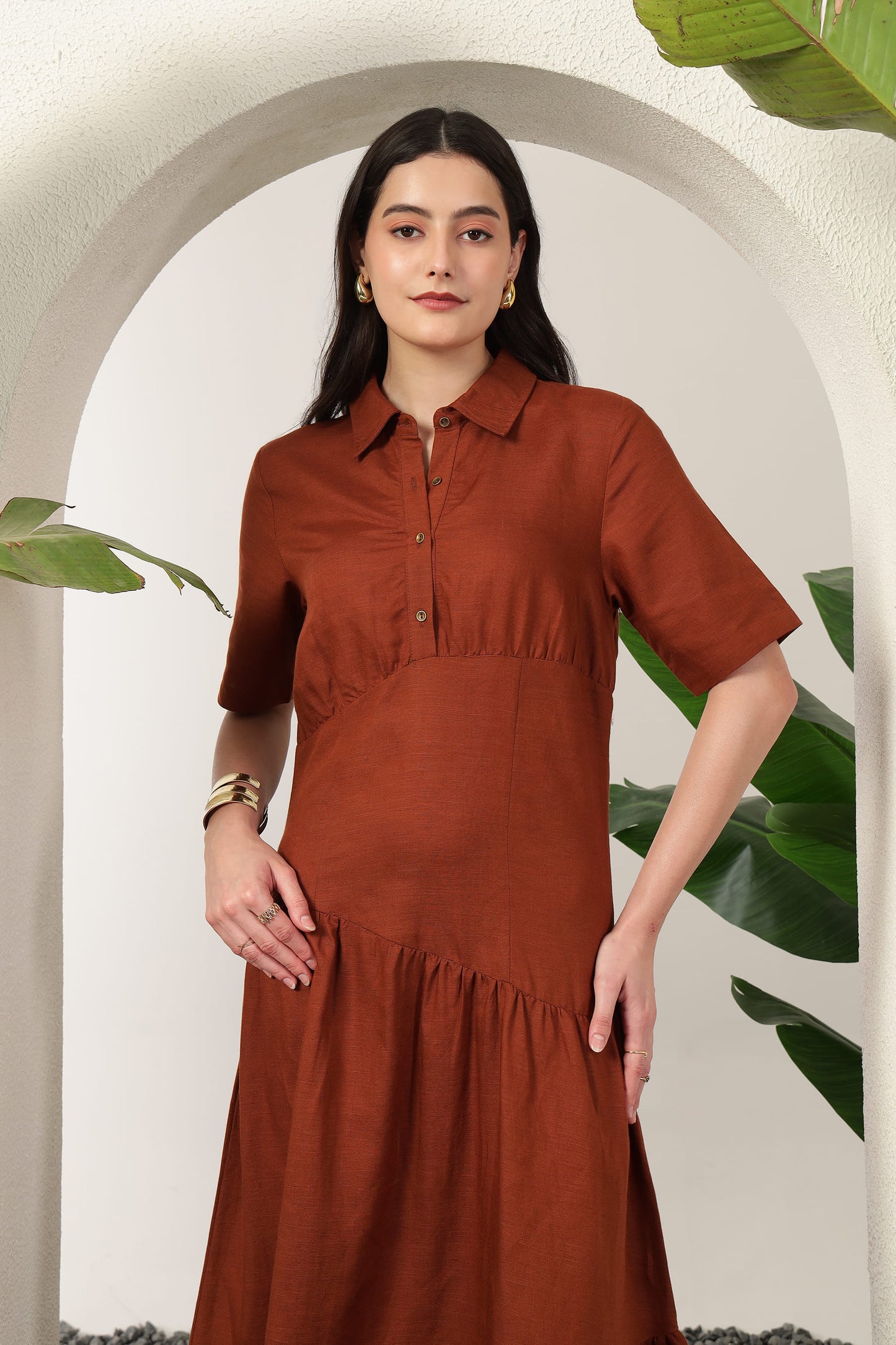 Nysa Dress Brown