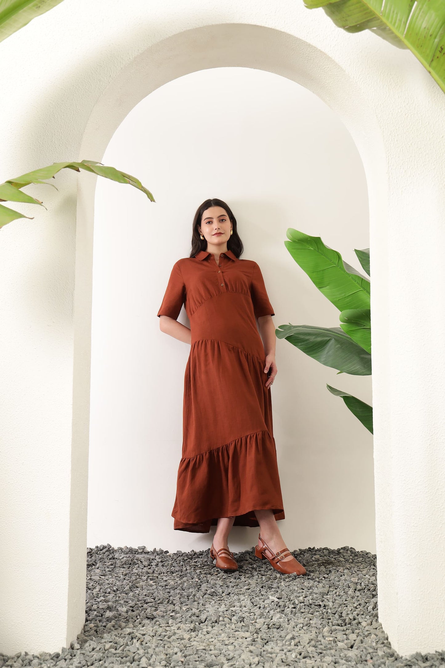 Nysa Dress Brown