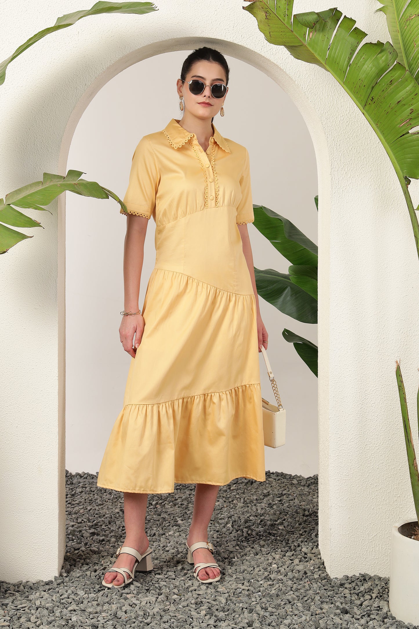 Junel Dress Butter Yellow