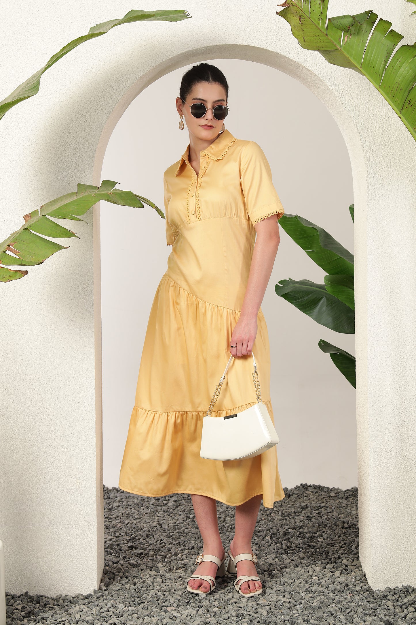 Junel Dress Butter Yellow