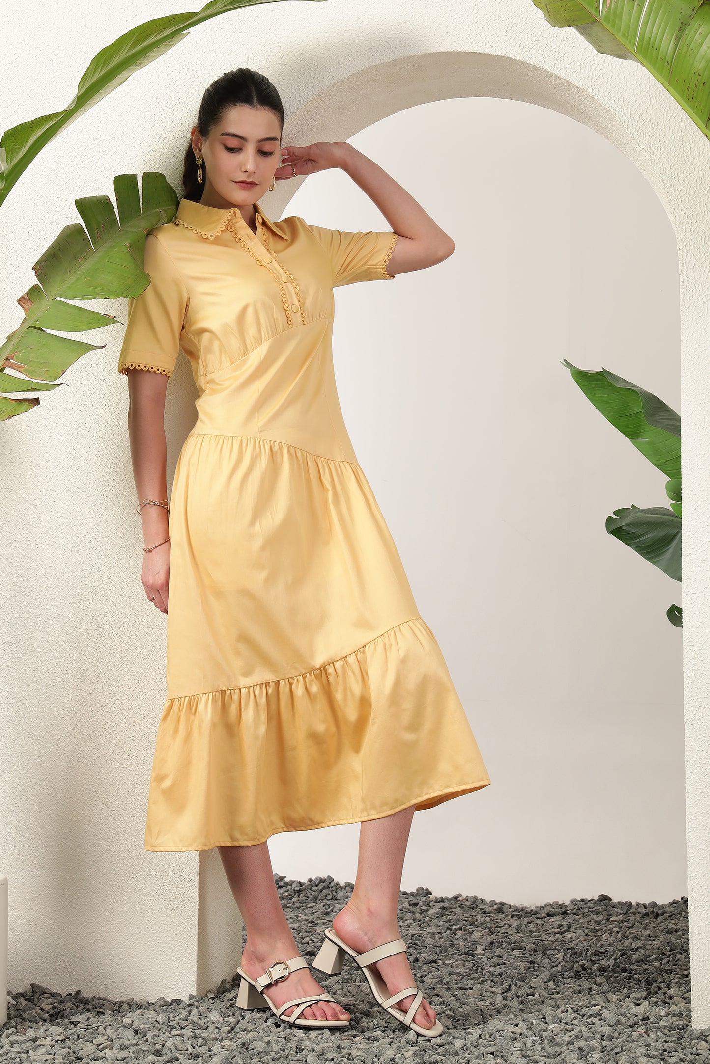 Junel Dress Butter Yellow