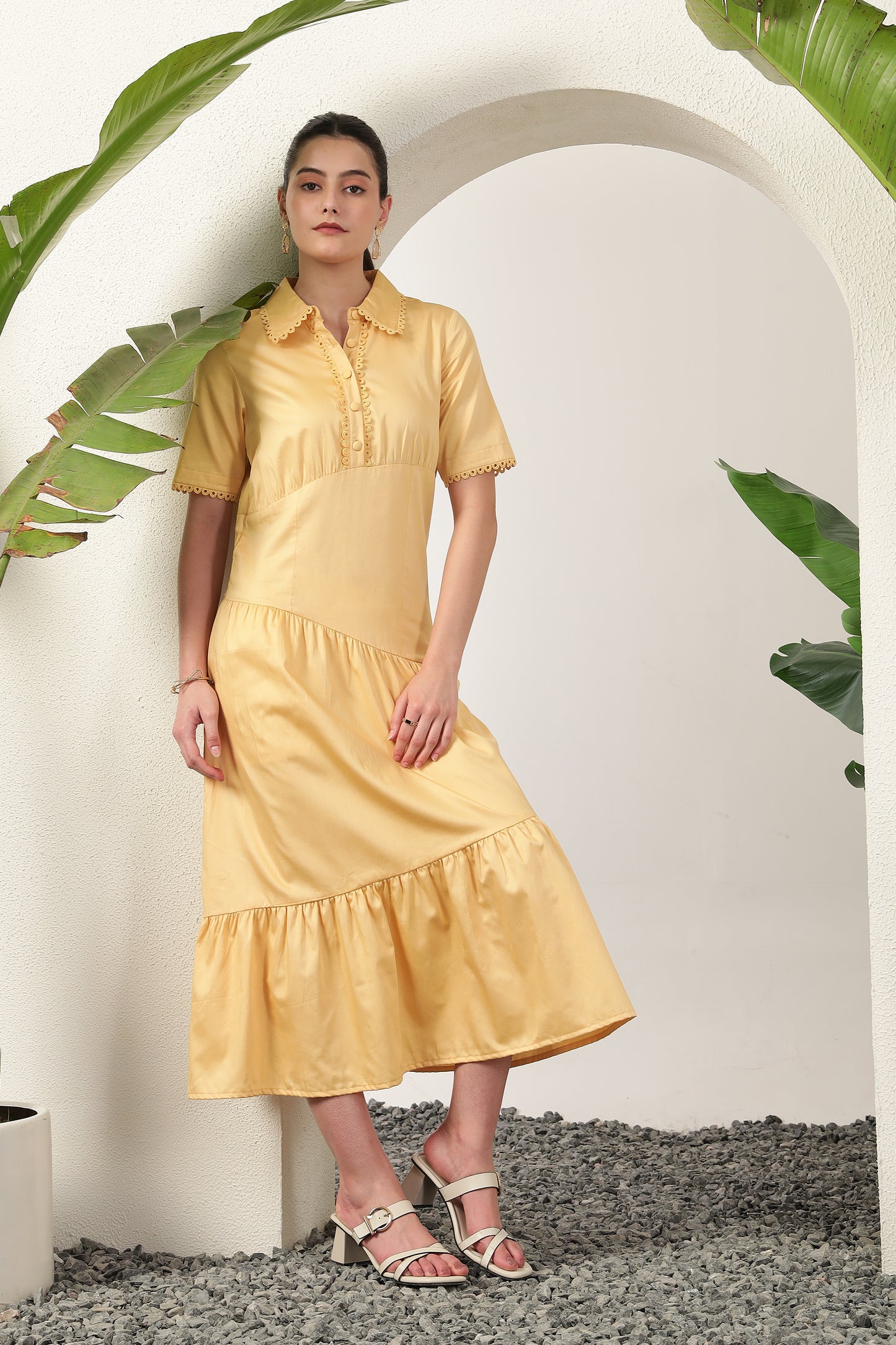 Junel Dress Butter Yellow