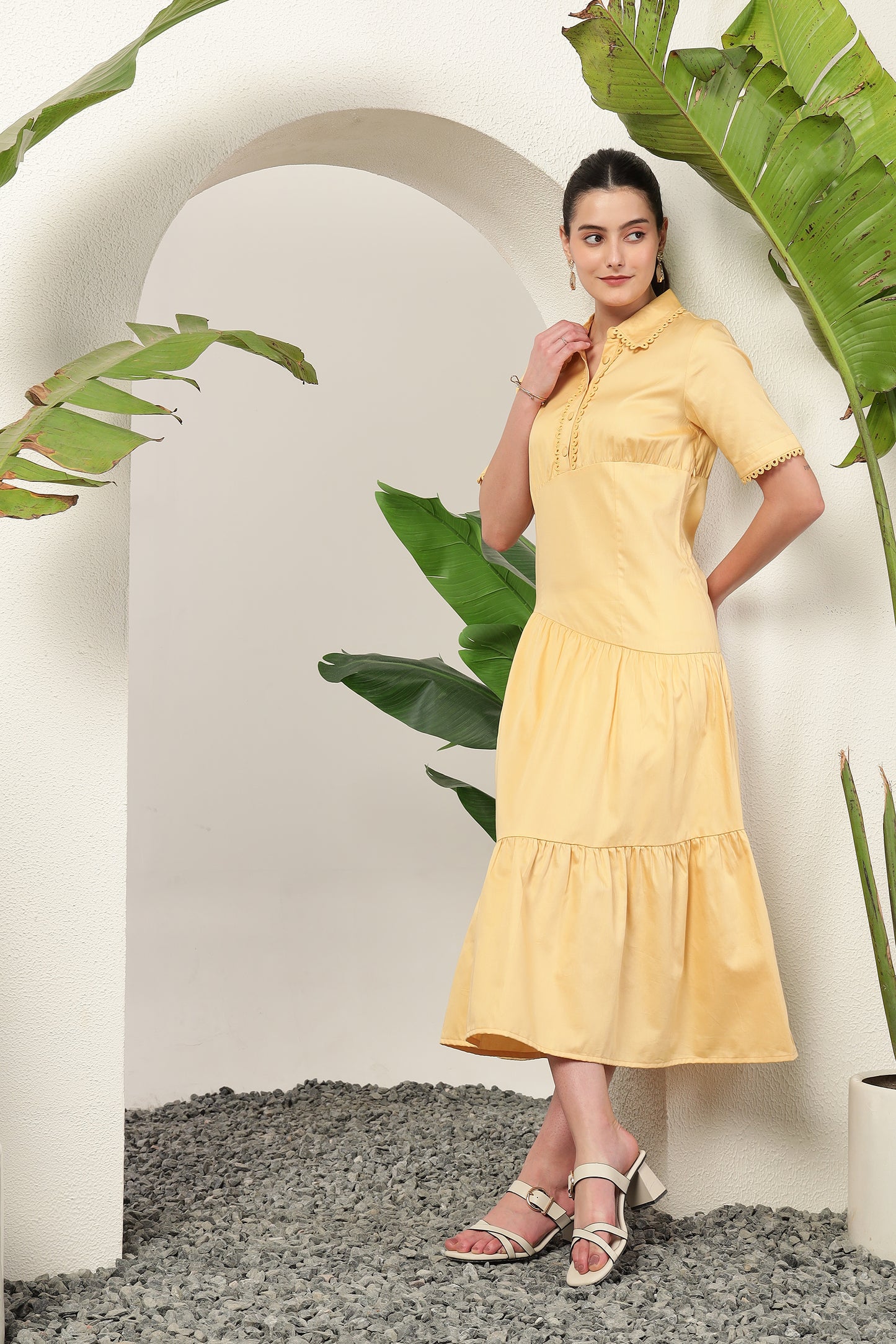 Junel Dress Butter Yellow