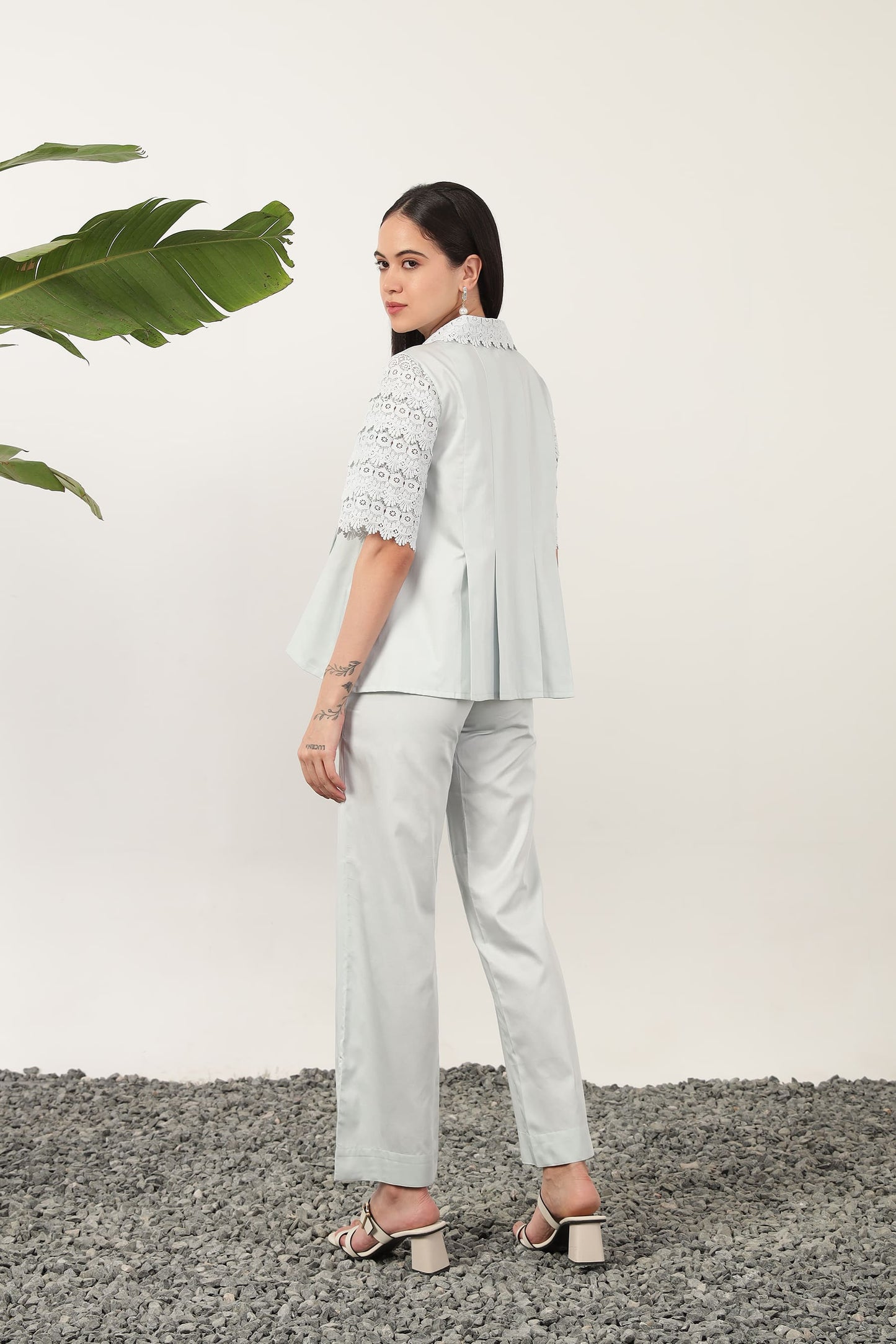 Cielo Pleat Cordset Sky