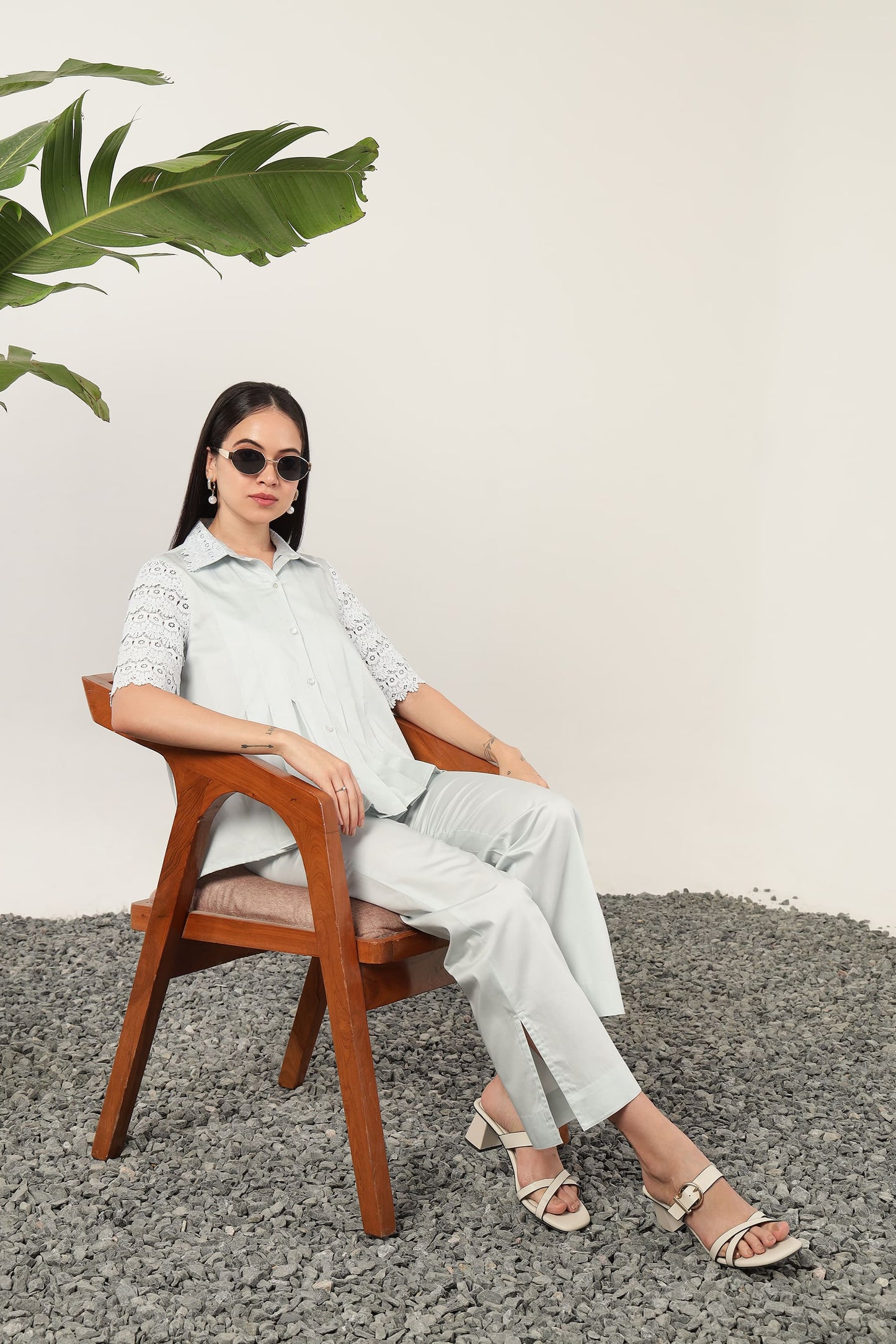 Cielo Pleat Cordset Sky