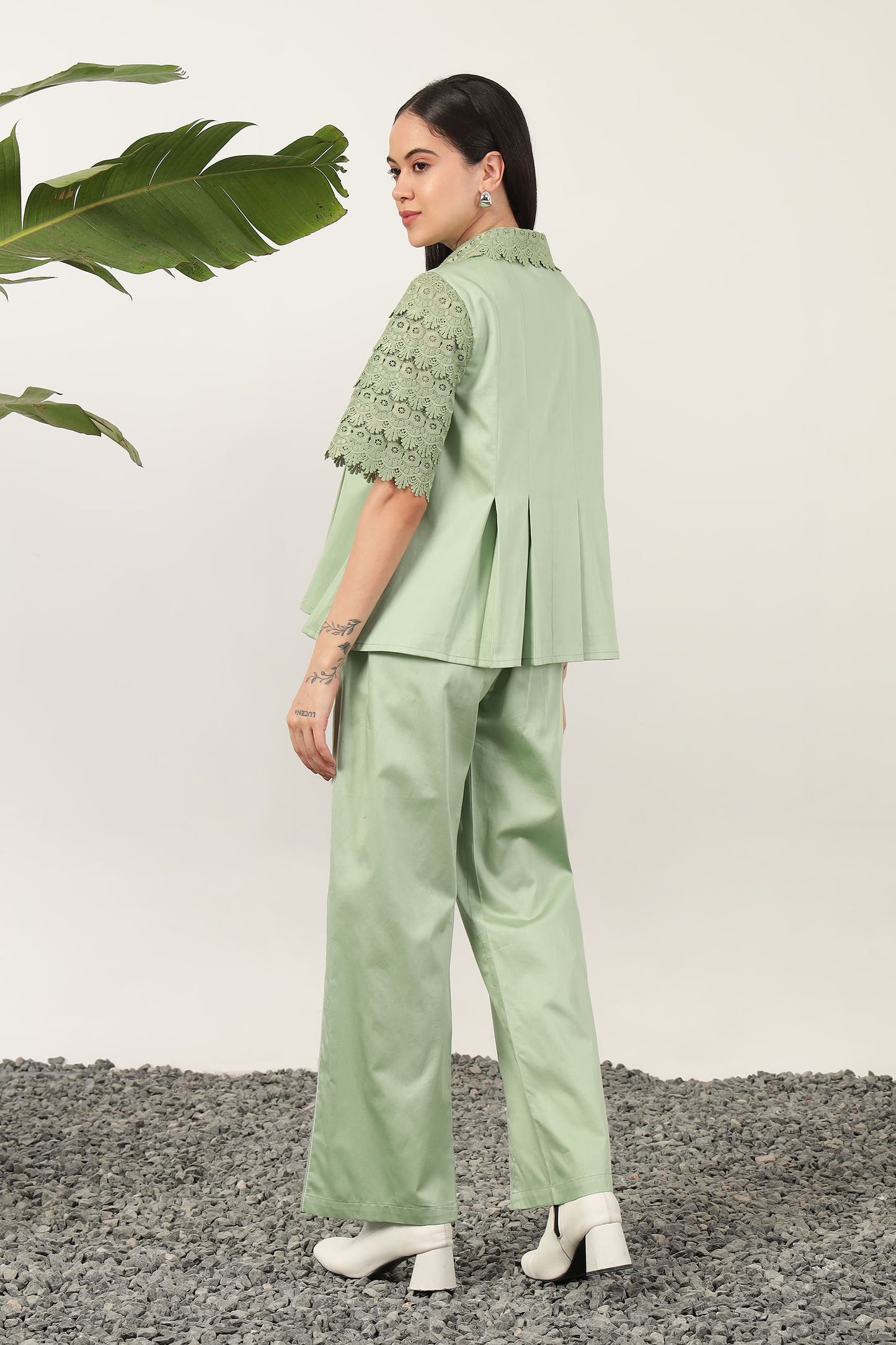 Fresca Pleat Cordset Sage Green