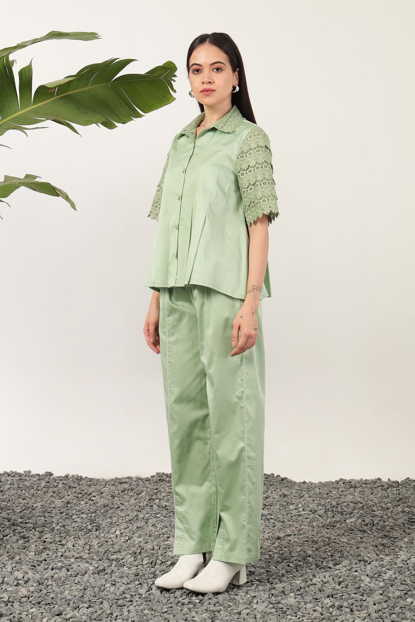 Fresca Pleat Cordset Sage Green