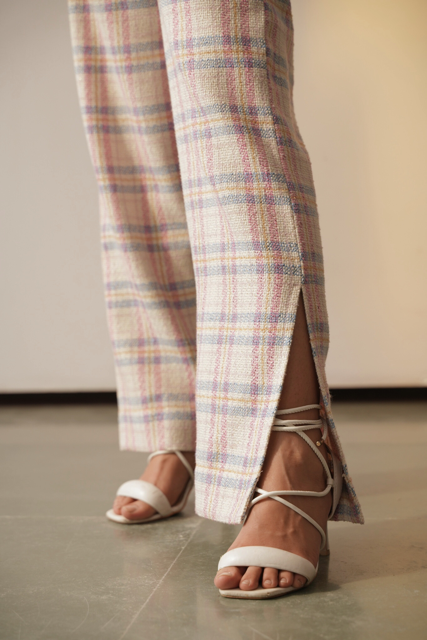 Alison Pink check Cord Set