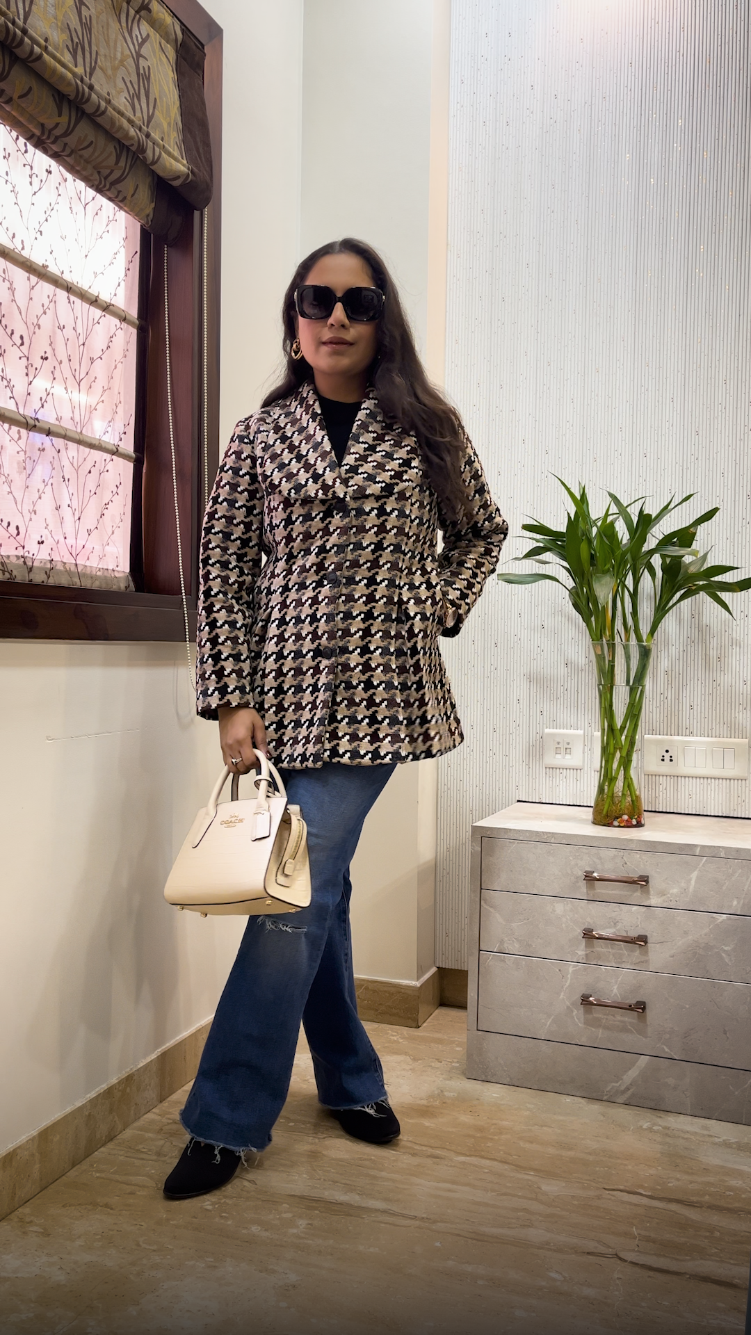 Hazel Multi Houndstooth Jacket