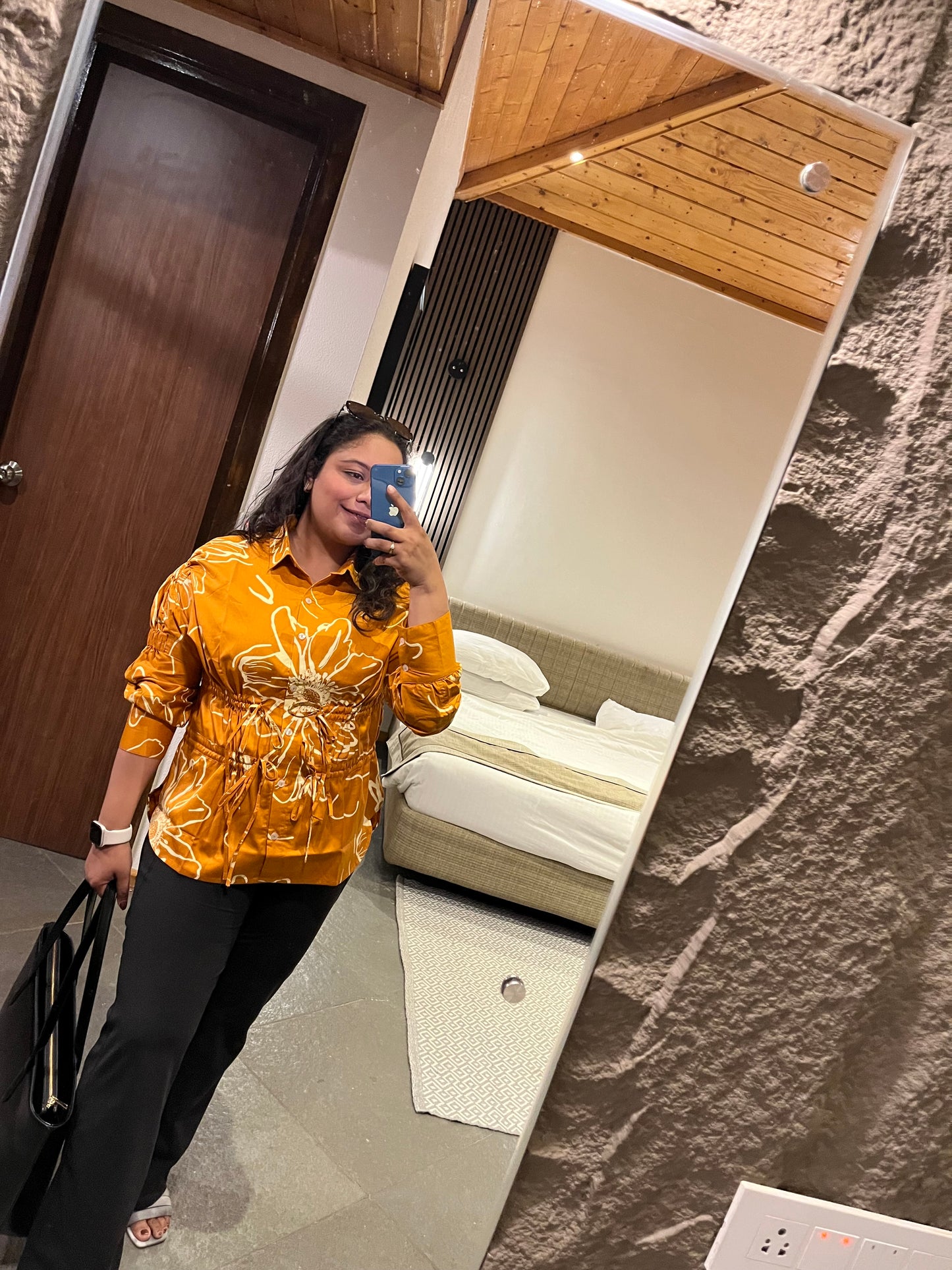 Tangerine Flora Shirt