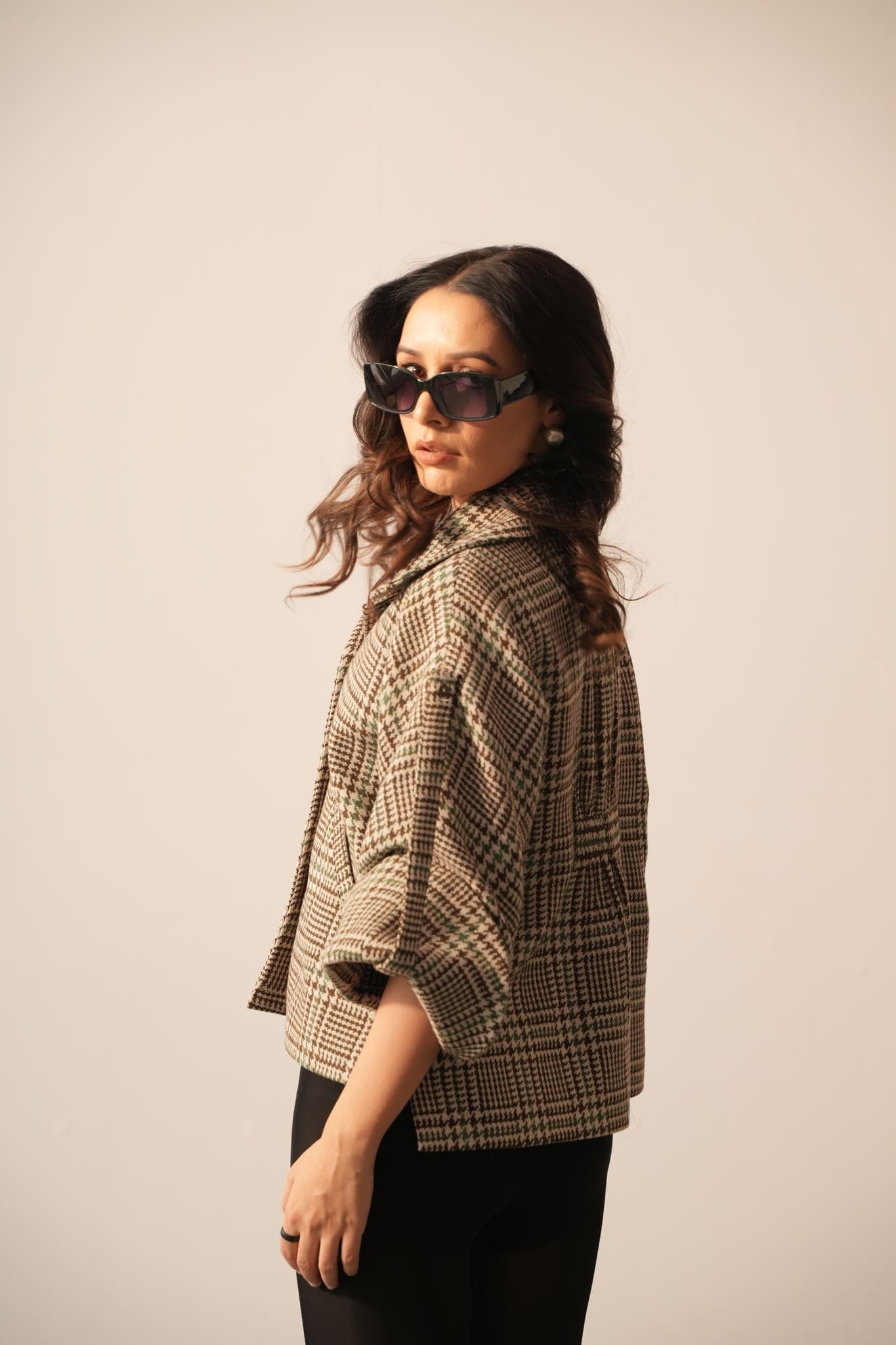 Isabel Brown Checkered Jacket
