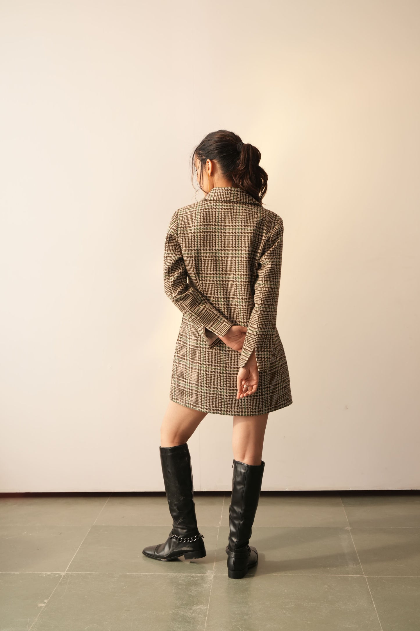 Eva Brown Jacket Dress