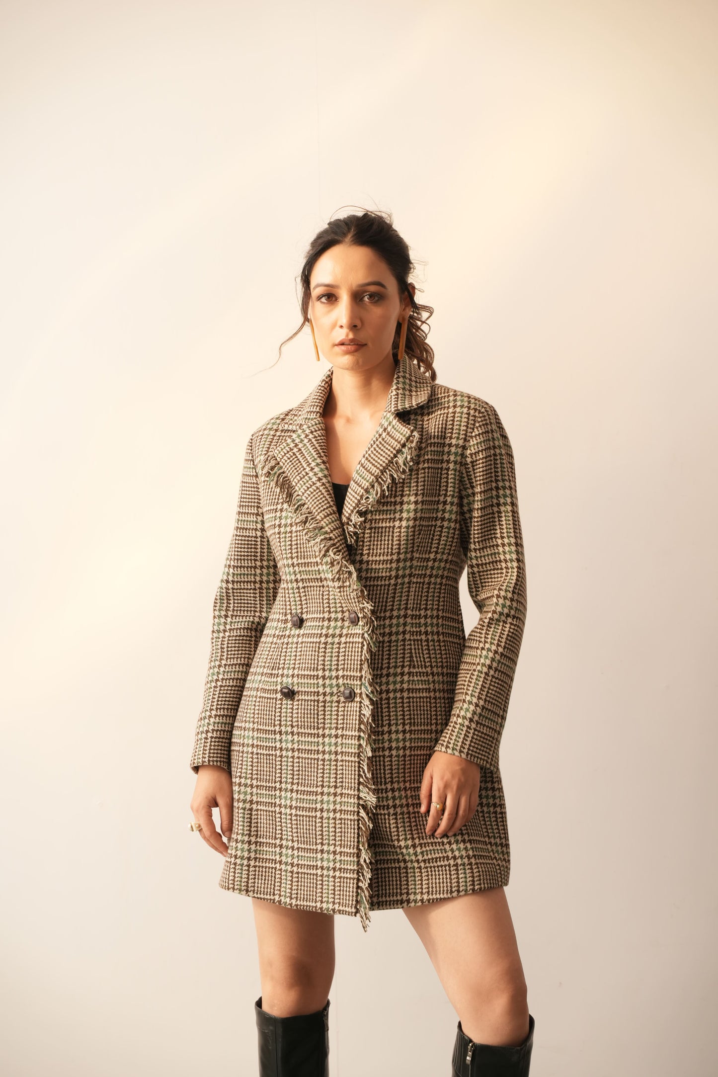 Eva Brown Jacket Dress