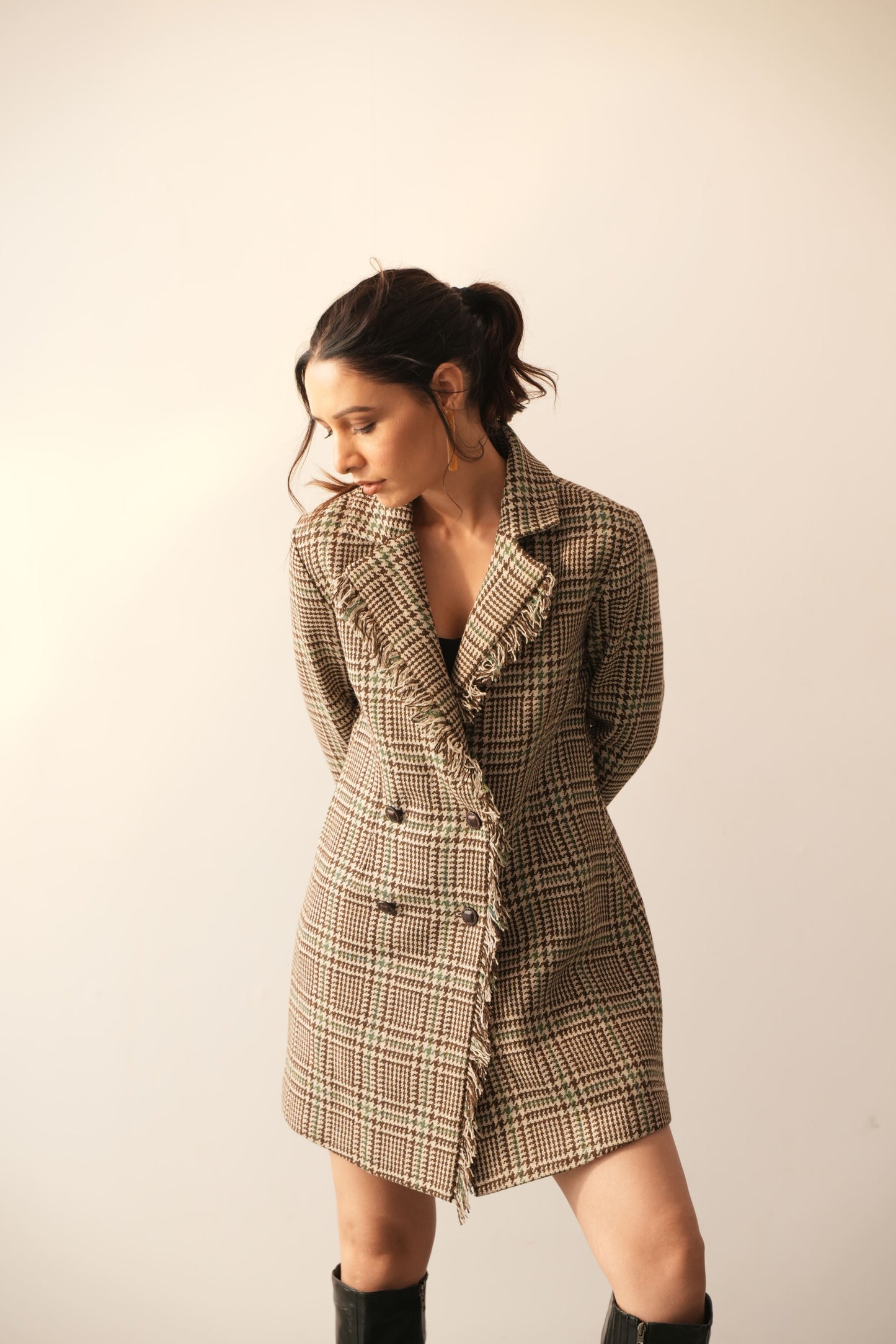 Eva Brown Jacket Dress