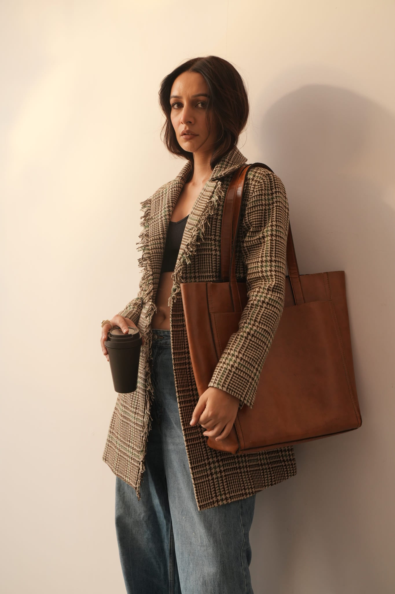 Eva Brown Jacket Dress