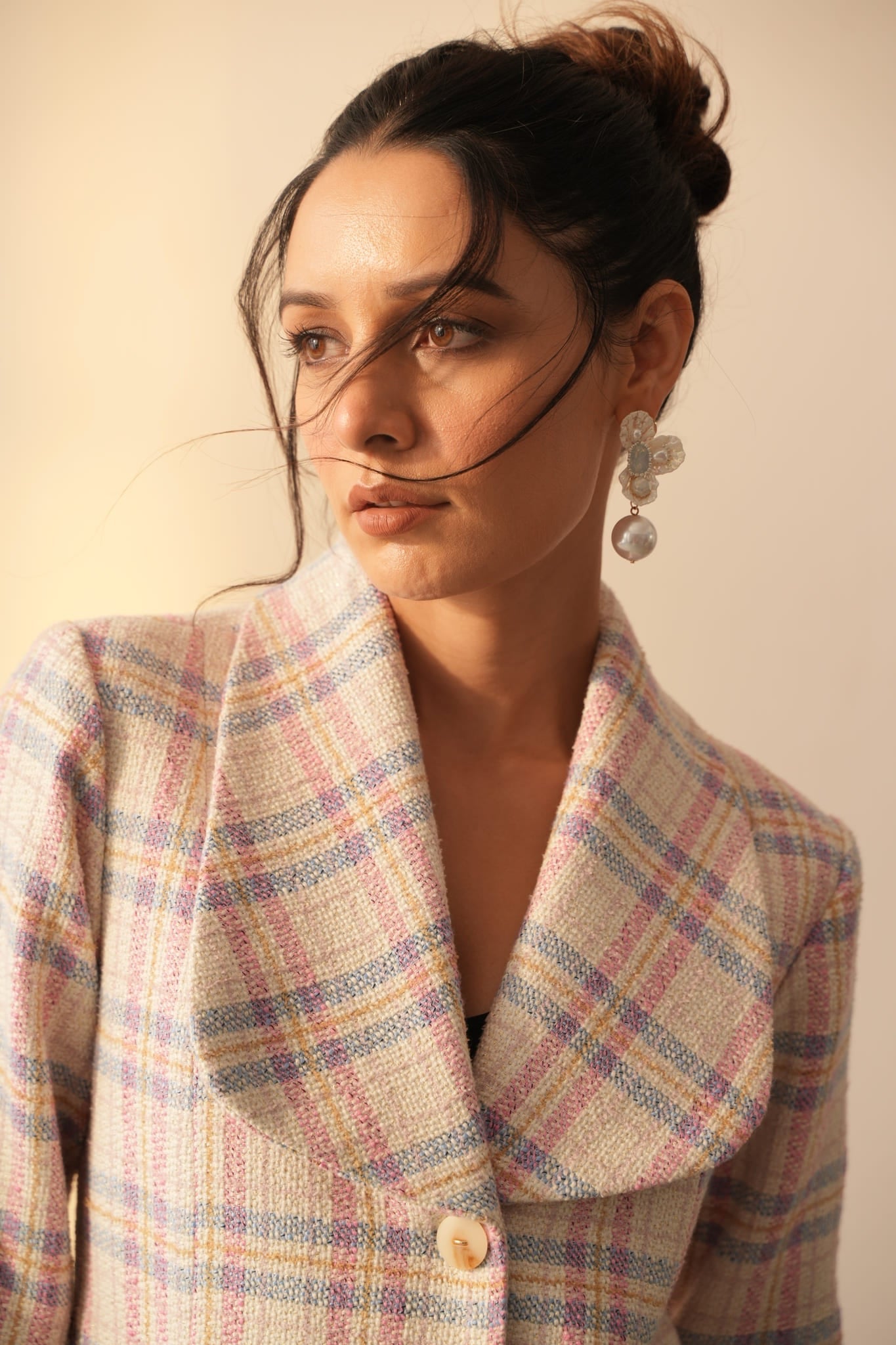 Carol Pink Round Lapel Jacket