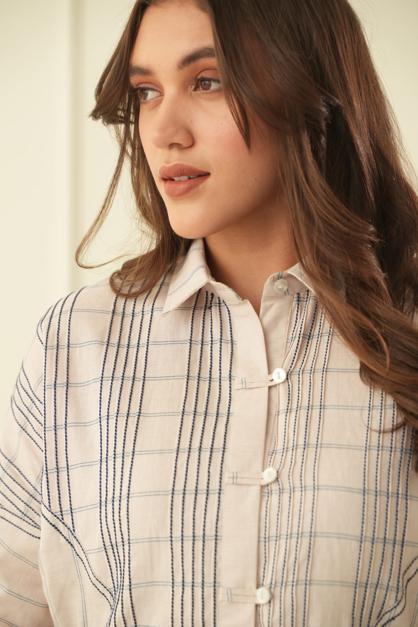 Harvey Linen Stripe Shirt