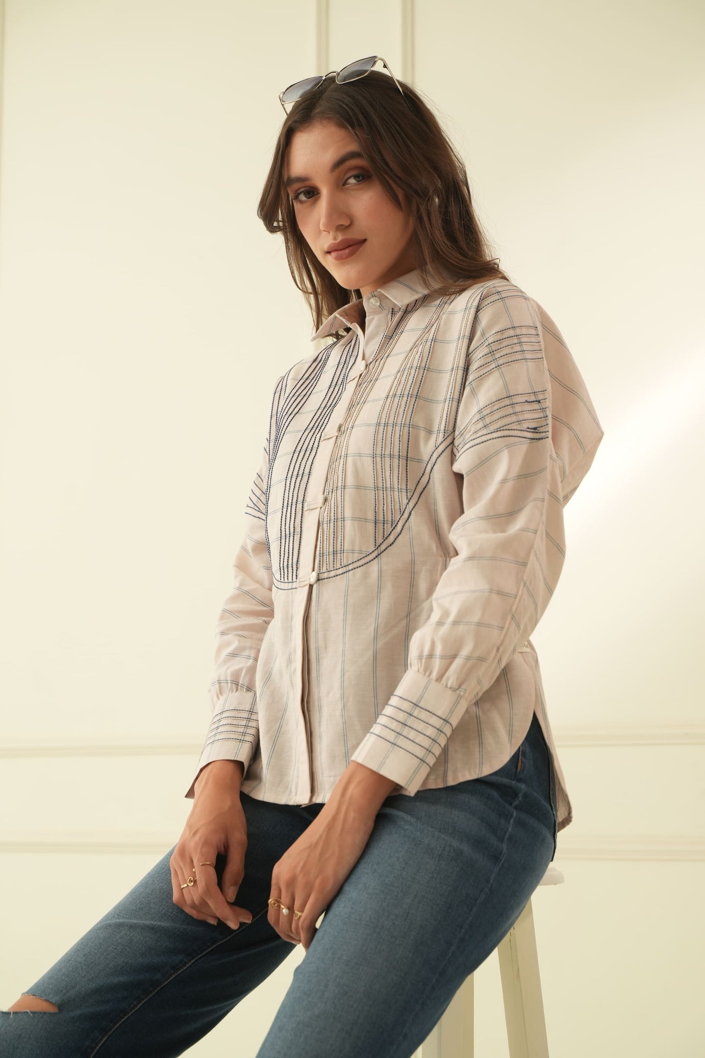Harvey Linen Stripe Shirt