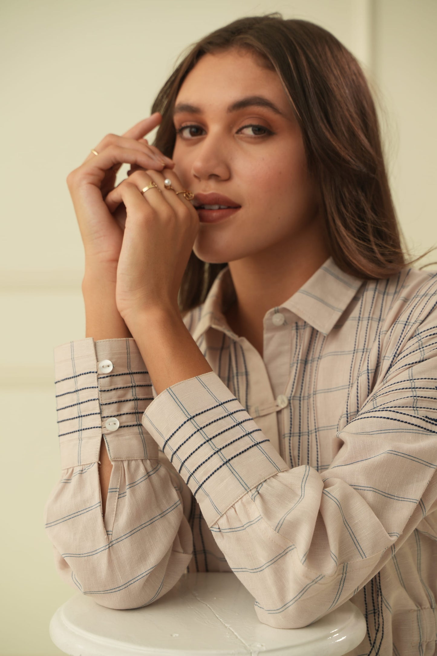 Harvey Linen Stripe Shirt