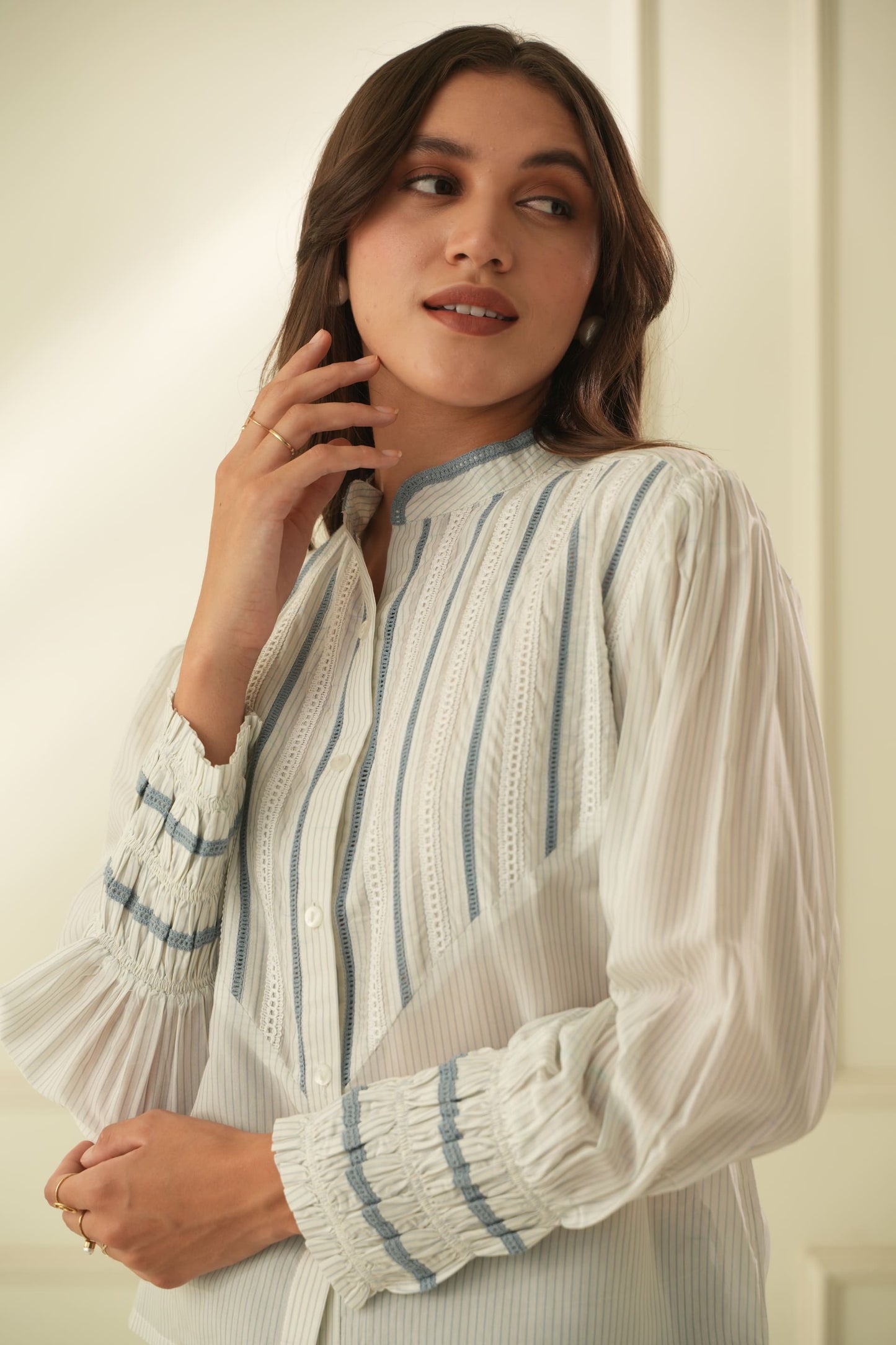 Chloé Lace Yoke Shirt