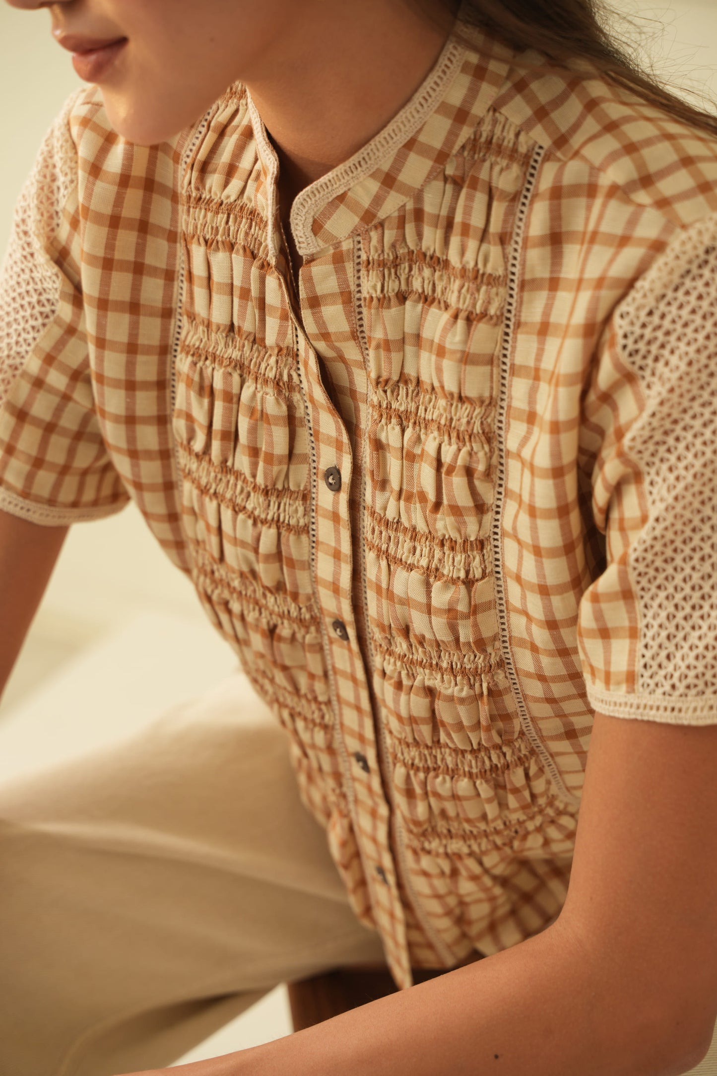 Alice Yellow Laced shirt