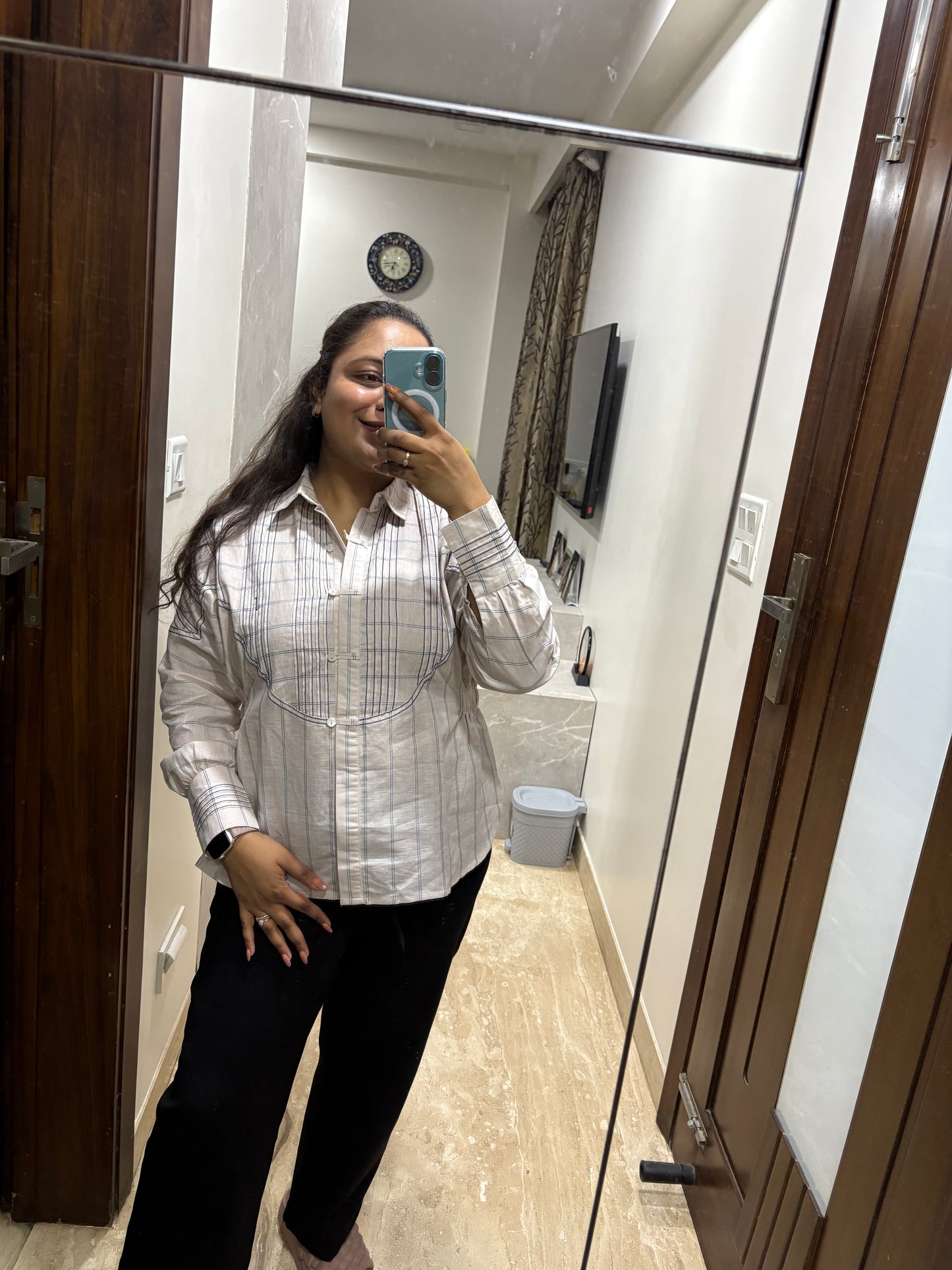 Harvey Linen Stripe Shirt
