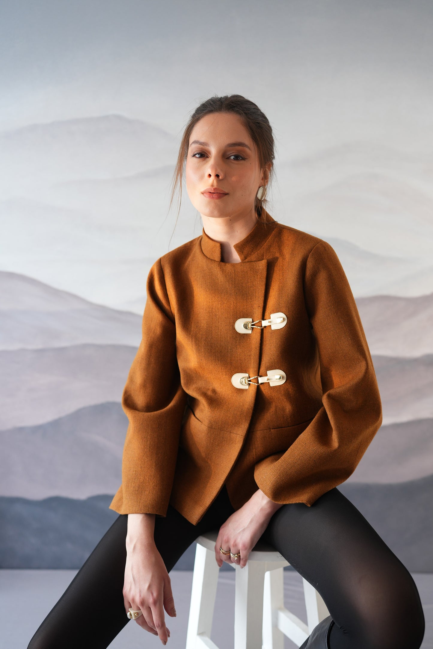 Roma Mustard Double Breasted Coat