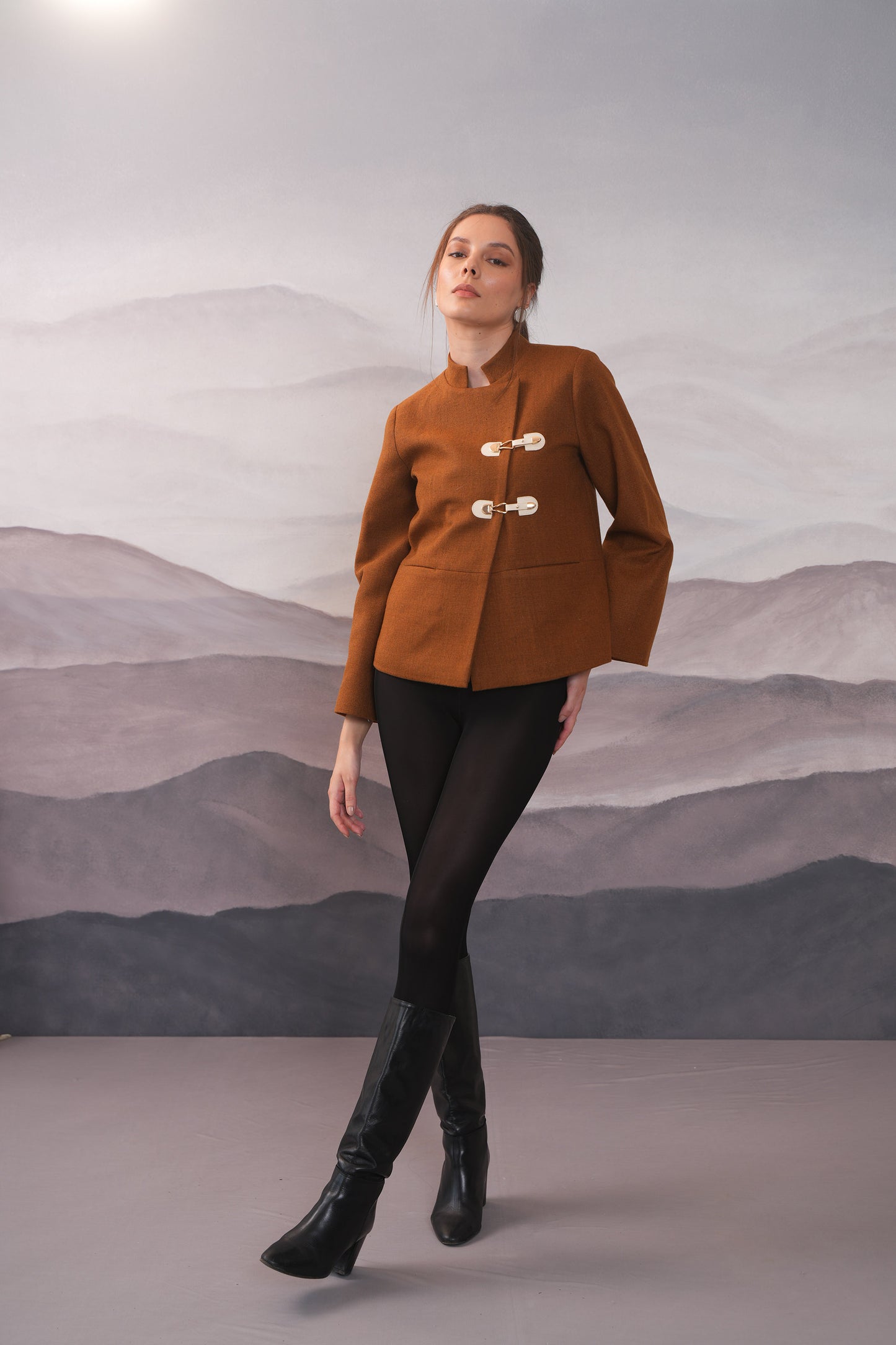 Roma Mustard Double Breasted Coat