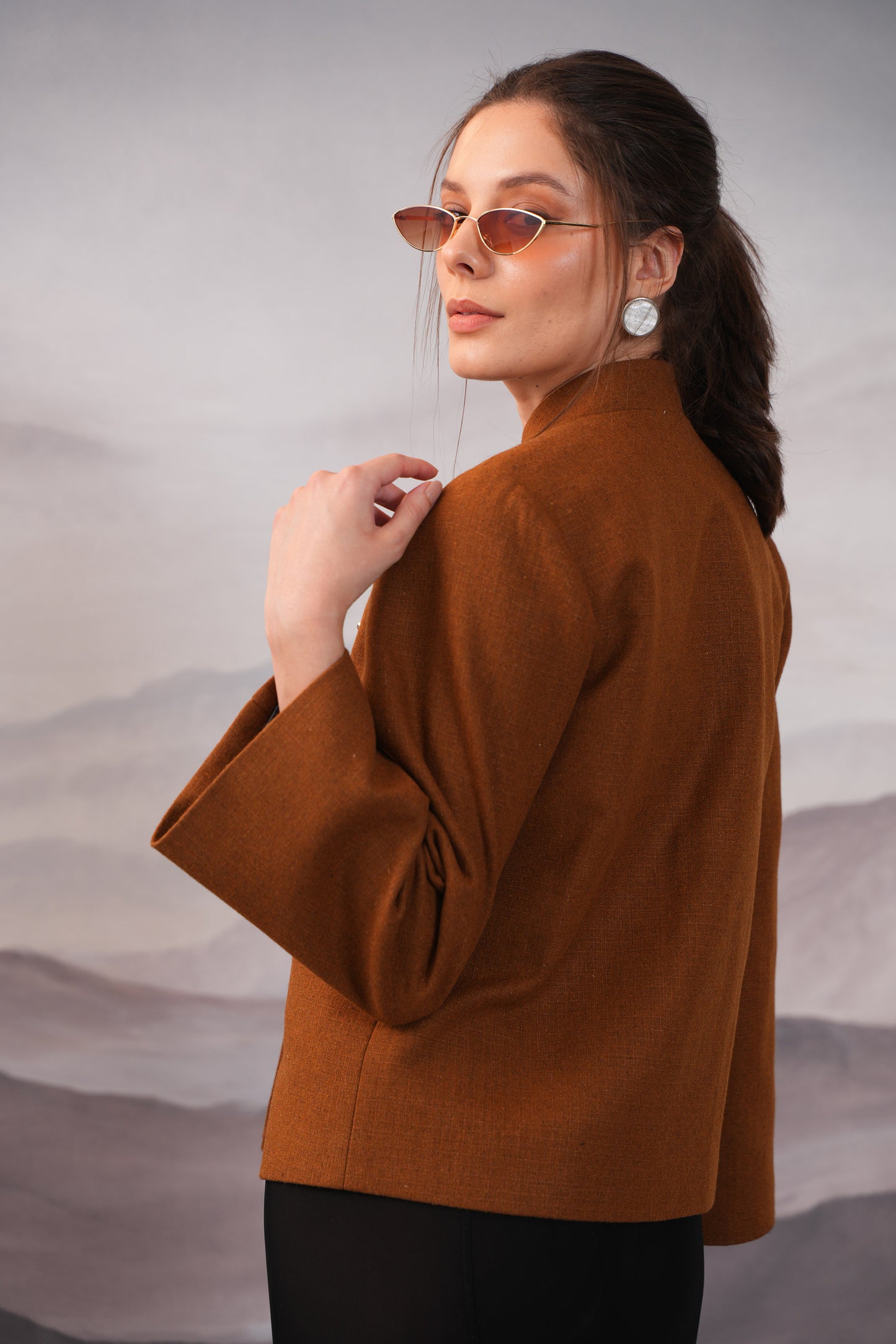 Roma Mustard Double Breasted Coat
