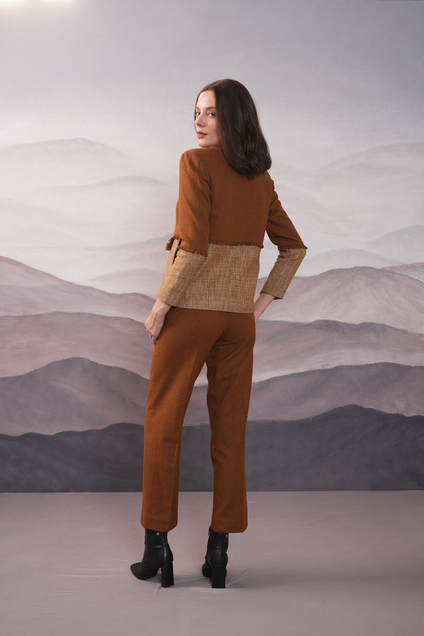 Marie Mustard 2 Tone Coat