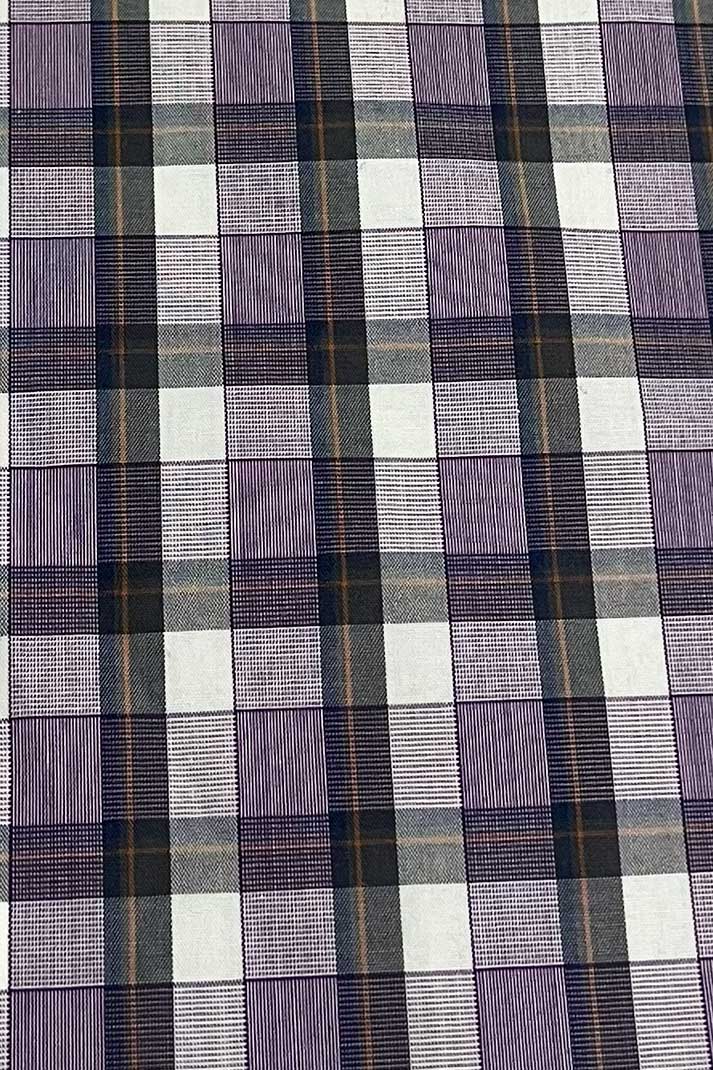 Lilac Check Shirt - Fitted