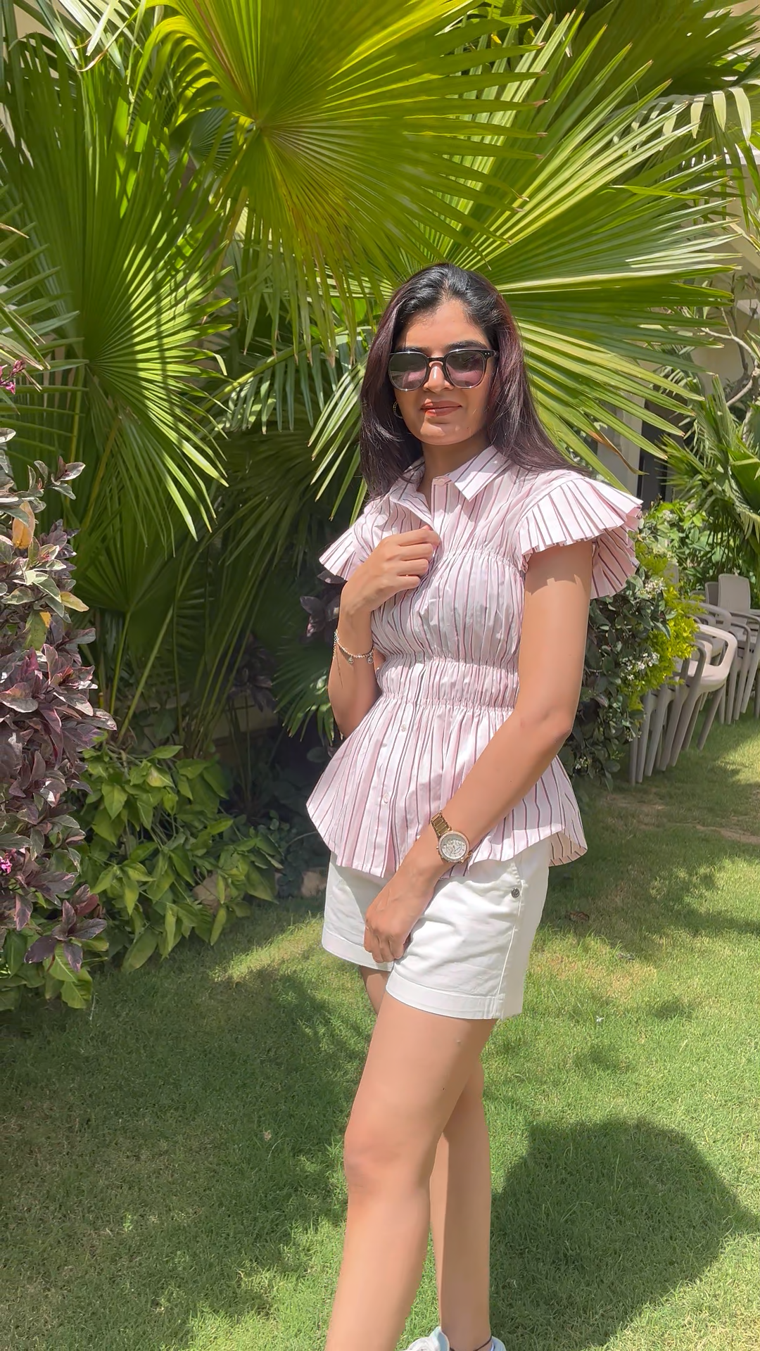 Pink Strip Shirt - Fitted