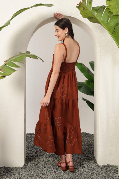 Alba Maxi Dress Brown