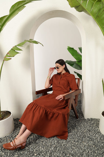 Nysa Dress Brown
