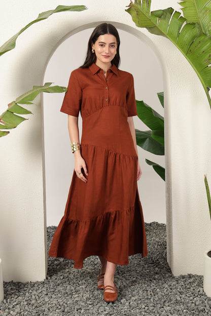Nysa Dress Brown