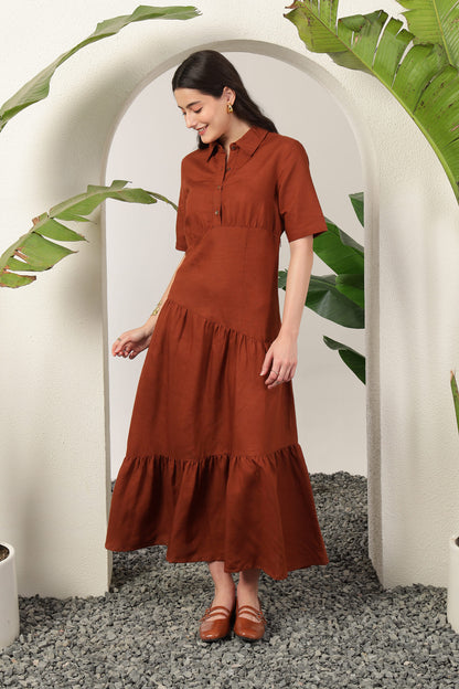 Nysa Dress Brown