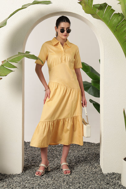 Junel Dress Butter Yellow