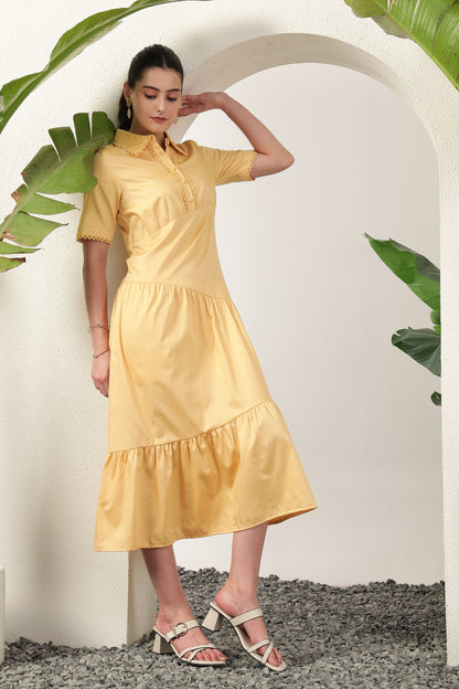 Junel Dress Butter Yellow