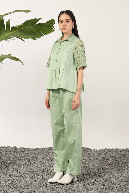 Fresca Pleat Cordset Sage Green