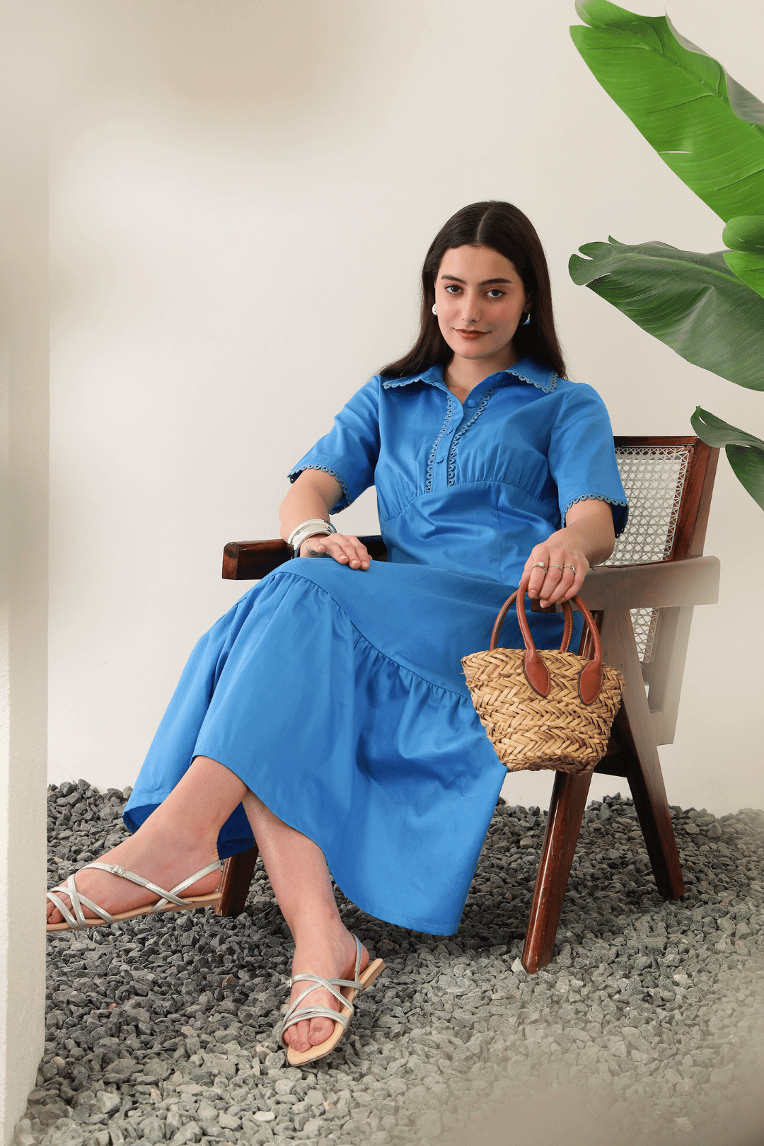 Evara Dress Cobalt Blue