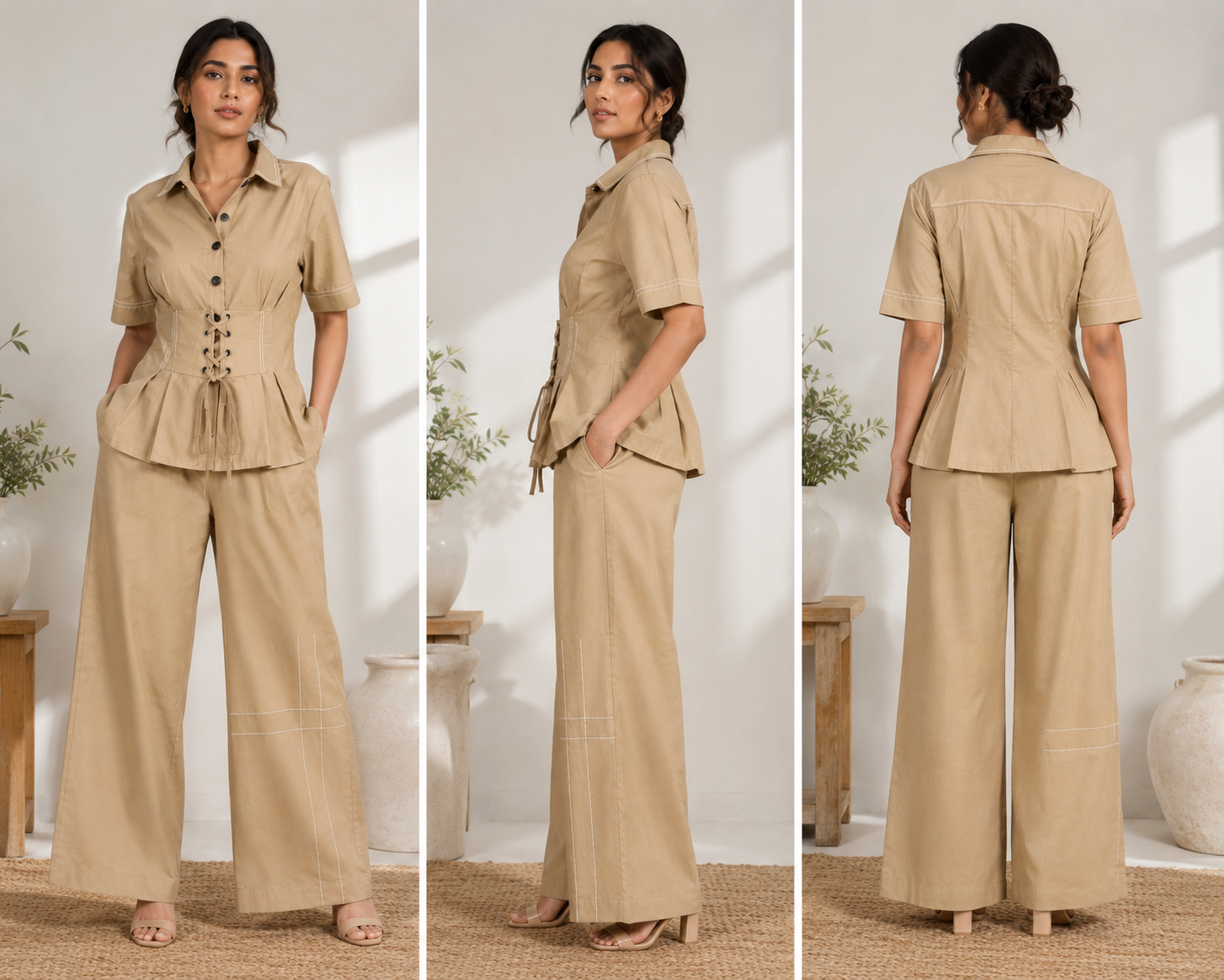 Khaki Cordset