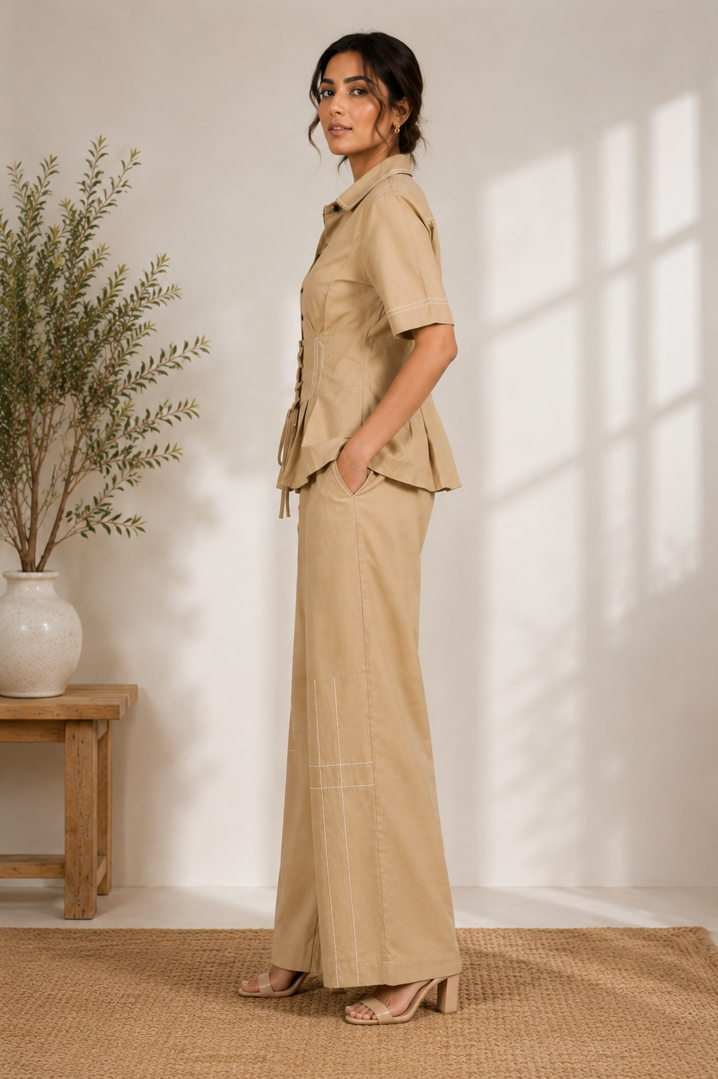 Khaki Cordset